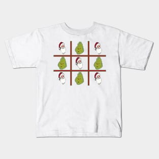 Festive Tic-Tac-Toe Kids T-Shirt